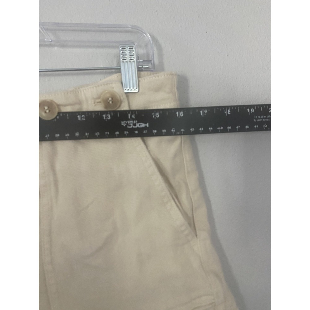 Anthropologie Pilcro The Kit High-Rise Utility Shorts Tan Khaki Size 31 - Picture 11 of 12